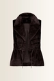 Faux fur gilet met reverskraag Monari