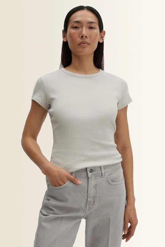 Fijn geribd basic T-shirt Kleoh Someday