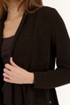 Fijngebreid vest met shawlkraag Monari