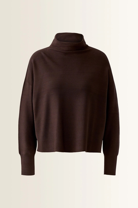 Fijngebreide pullover met col OUI