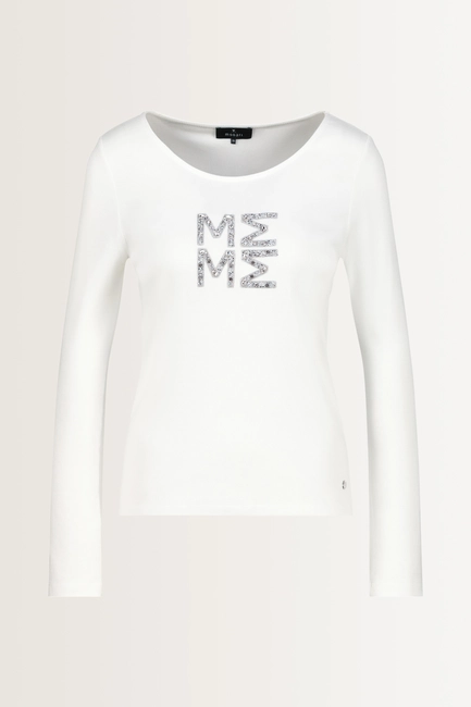 Fijngebreide top met sierdetails Monari