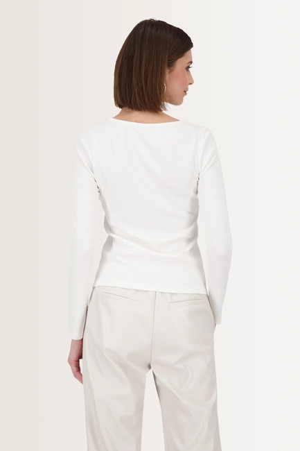 Fijngebreide top met sierdetails Monari