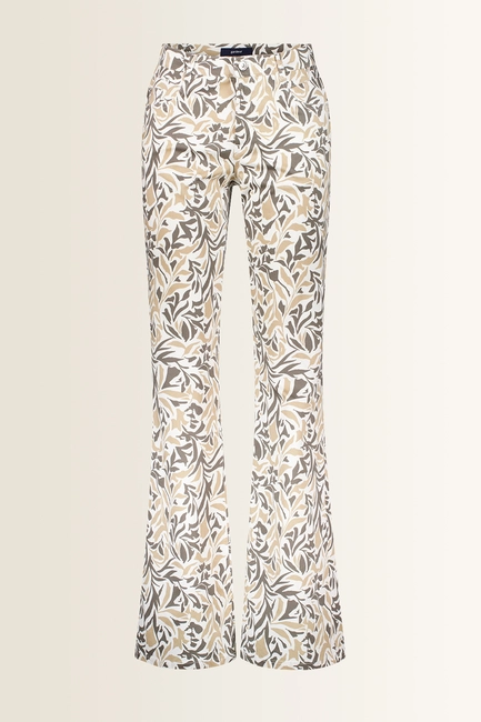 Flared broek all-over dessin ZURI126 Gardeur