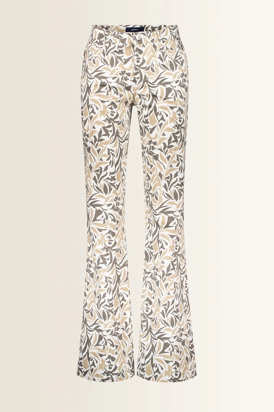 Flared broek all-over dessin ZURI126 Gardeur