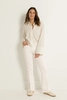 Flared broek met persvouw Fleur