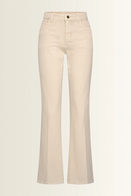 Flared broek met persvouw Fleur