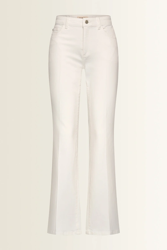 Flared broek met persvouw Fleur