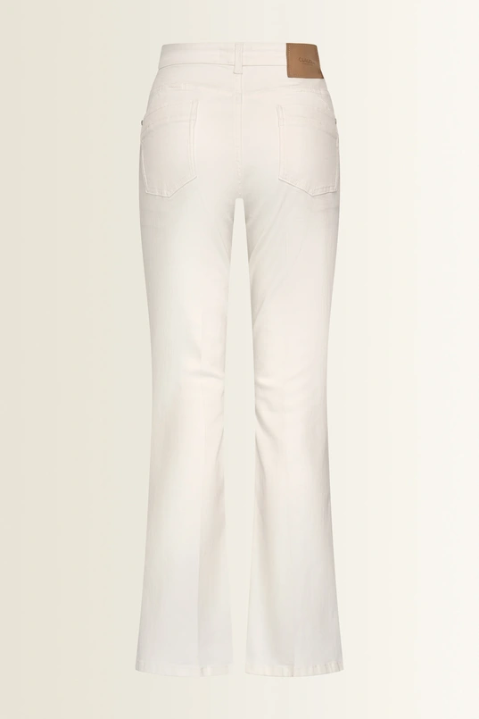Flared broek met persvouw Fleur