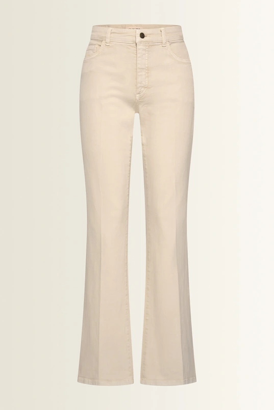 Flared broek met persvouw Fleur