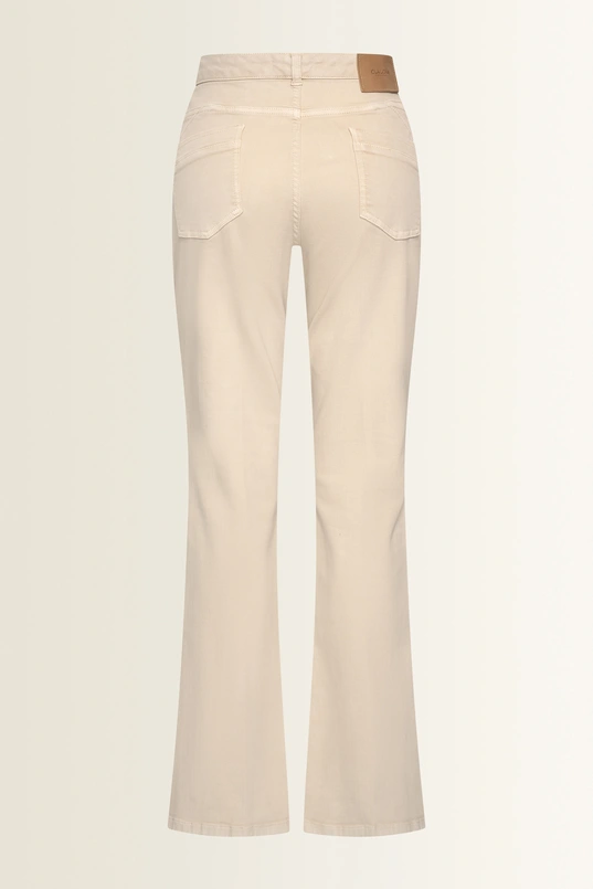 Flared broek met persvouw Fleur