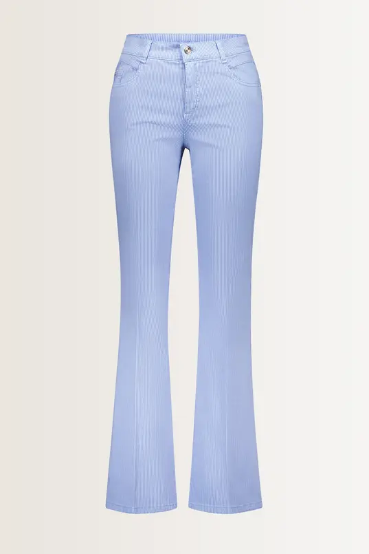 Flared broek met subtiele streep Zuri126 Gardeur