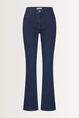 Flared jeans met egale wassing
