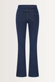 Flared jeans met egale wassing