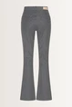 Flared jeans met fijne krijtstreep