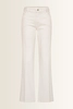 Flared jeans met gevlochten tailleaccent