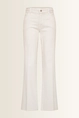 Flared jeans met gevlochten tailleaccent