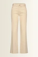 Flared jeans met gevlochten tailleaccent