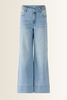 Flared jeans met gevlochten tailleband OUI