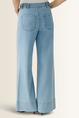 Flared jeans met gevlochten tailleband OUI