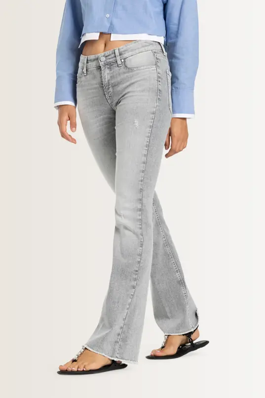 Flared jeans met high-waist Paris Cambio