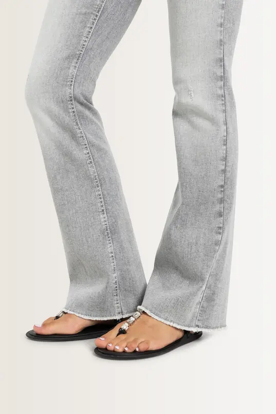 Flared jeans met high-waist Paris Cambio