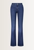 Flared jeans met krijtstreep ZURI136-High Gardeur