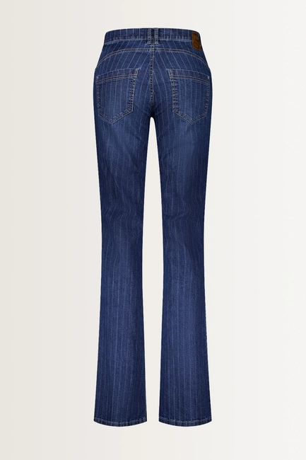 Flared jeans met krijtstreep ZURI136-High Gardeur