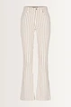 Flared jeans met krijtstreep