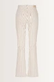 Flared jeans met krijtstreep