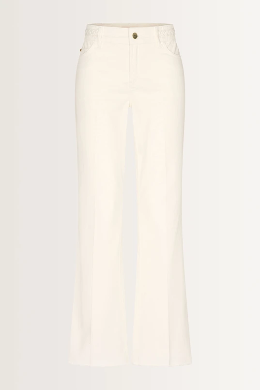 Flared jeans vlechtaccent