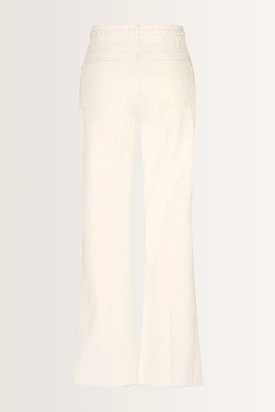 Flared jeans vlechtaccent