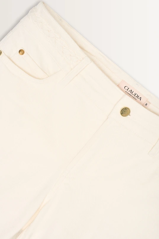 Flared jeans vlechtaccent