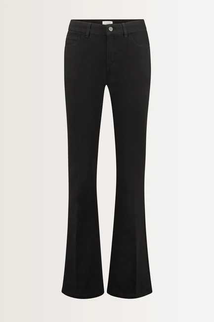 Flared low rise broek