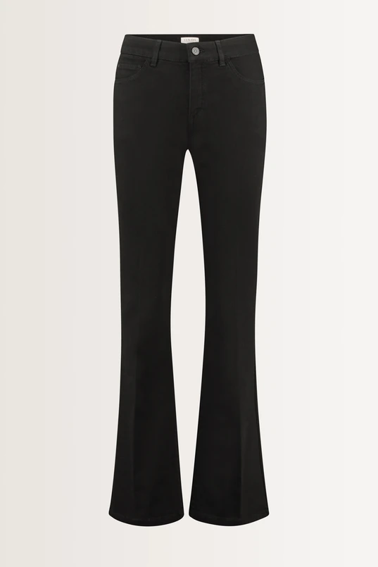 Flared low rise broek