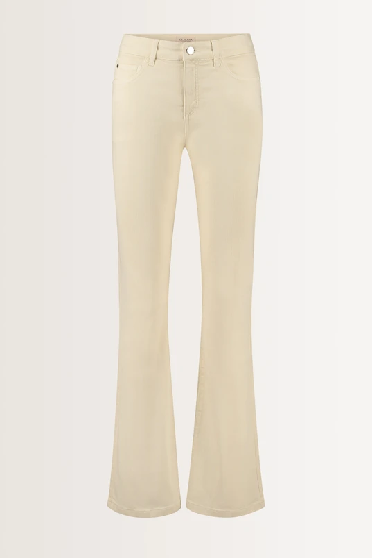 Flared low rise broek