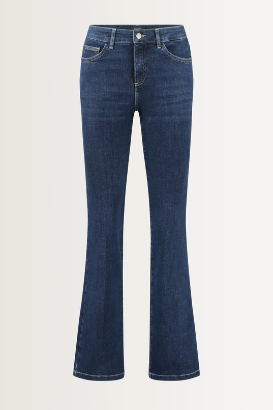 Flared low rise jeans
