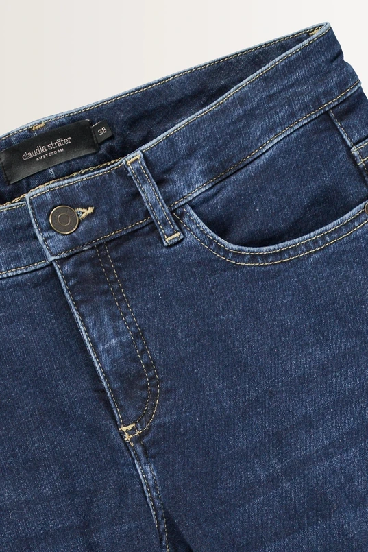 Flared low rise jeans