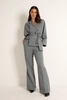 Flared pantalon in melangestof