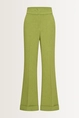 Flared pantalon in melangestof