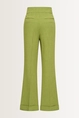 Flared pantalon in melangestof