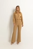 Flared pantalon twill