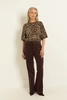 Flared ribfluwelen broek