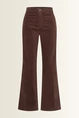 Flared ribfluwelen broek