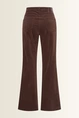 Flared ribfluwelen broek