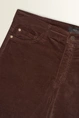 Flared ribfluwelen broek