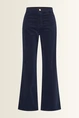 Flared ribfluwelen broek