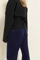 Flared ribfluwelen broek