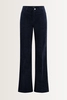 Flared velours broek