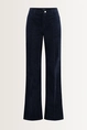 Flared velours broek