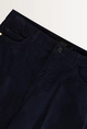 Flared velours broek